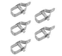5 Pièces Tendeur de Câble Acier à Cliquet, Pince, Argenté | Tension Stable, Acier Résistant à Corrosion, Usage pour Barbelé et Fil, Jardin, Serrage, Vignoble
