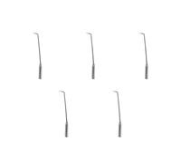 5 Pièces Tisonnier de Camping en Métal Manche Long Ergonomique | Contrôle Précis du Feu, pour Foyer Extérieur et Barbecue, Finition Argenté, Usage Outdoor
