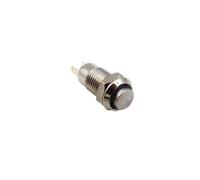 5 pièces, trou de panneau de 8mm, interrupteur à bouton-poussoir en métal, Mini rond, momentané/verrouillage, tête haute 2 broches, équipement électrique, 1NO,3A 250VAC(Self-locking Latchin)