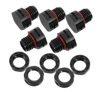 5 Pièces Vanne de Ventilation M12x1, 5 Ip68 Noire | Nylon, 0, 5 Kpa, Structure Intégrée, Usage Extérieur, Unités de Commande Véhicule