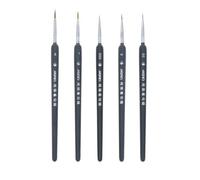 5 Pièces Wolf Fine Pointe Nylon Cheveux Détail Pinceau Ensemble Fine Détail Peinture Dessin Peinture Pinceau Stylo Fournitures De