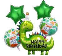 5 Pièces XXL Decoration Anniversaire Dinosaure, Dinosaure Ballon Helium