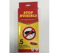 5 PIEGES ADHESIFS POUR CAFARDS ET BLATTES SANS POISON SANS ODEUR