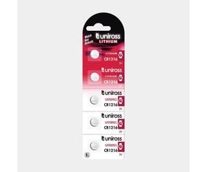 5 Piles CR1216 Uniross Bouton Lithium 3V