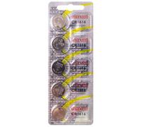 5 Piles CR1616 Maxell Bouton Lithium 3V