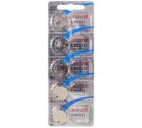5 Piles CR1632 Maxell Bouton Lithium 3V