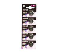 5 Piles CR2016 Maxell Bouton Lithium 3V