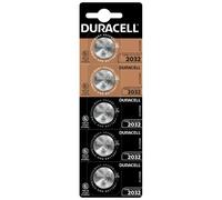 5 Piles CR2032 Duracell Bouton Lithium 3V