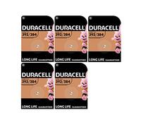5 piles Duracell 392/384 SR41 avec oxyde d'argent (5 ampoules de 1 batterie)