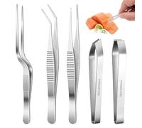 5 Pinces en Acier Inoxydable, Pinces Arêtes de Poisson, Pince à arêtes | pince cuisine inox, Pincette pour Poisson, pour poulet, canard, cochon, garnir les aliments et la pâtisserie