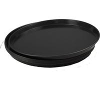 5 plaques à pizza rondes en tôle bleue Ø 50cm qualité professionnelle lourde
