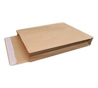 5 Pochettes KRAFT ARMÉ avec soufflet de 5 cm 28 x 36.5 cm 135 g kraft renforcé Brun auto adhésive sac A4 soufflet de 50mm 280 x 365 mm armé blond enveloppe pochette expédition solide indéchirable