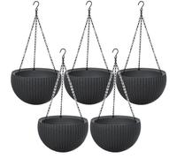 5 pots suspendus Keter Sphere Planter anthracite