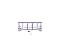 Offre spéciale Monster Racking : lot de 5 étagères T-Rax - Étagères haute performance, étagères pour charges lourdes, étagères de stockage, étagères de garage, étagères en acier, étagères industrielle