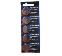 5 Renata CR2032 Lithium batteries