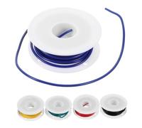 5 Rouleaux Câble Isolé en Cuivre Étamé Fil Électrique Flexible