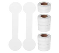 5 Rouleaux Étiquettes de Prix Bijoux Autocollantes en Papier | Rectangulaires, Forme Dumbbell et Barbell, Blanches, pour Colliers et Boucles D’oreilles, Boutique
