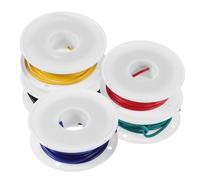 5 Rouleaux Fil Électrique Multibrins 300v, Câble Cuivre Tressé | Cuivre Étamé et Caoutchouc, Performance Stable, Facile à Ranger Transporter, Usage Domestique
