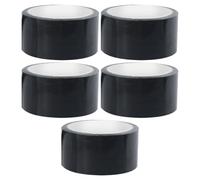 5 Rouleaux Ruban Adhésif Tissu Noir 5cm X 15m, Simple Face | Bande Adhésive Industrielle, Haute Viscosité, Imperméable, pour Industrie et Sol, Colis, Fuite