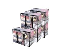 5 Sac de Rangement Sous Lit Transparent 40L