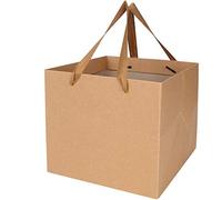 5*Sacs-cadeaux de Mariage Anniversaire Fête Boîte de Cadeaux Carré en Papier kraft Boîte d'Emballage Sachet Pochette de Friandises Fleurs Chocolat Sac de Cadeau pour Thanksgiving Saint-Valentin Noël