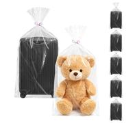 5 sacs en plastique, grands, transparents, pour couettes, bagages