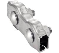 5 Serre-Câbles Plat Double 6 mm - Inox A4 - D-Work