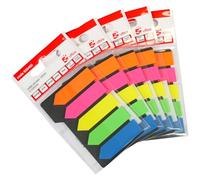 5 Star - 12,5 x 50 mm Couleurs vives indice Arrow-Couleurs assorties-Lot de 5 Packs de 20)