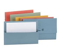 5 Star Lot de 50 chemises à rabat 250 g/m² Capacité 32 mm Papier ministre Assortiment