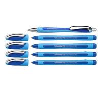 5 Stylos À Bille - Bleu - Pointe Extra Large Xb - Slider Memo Xb - Slider Rave Xb - Schneider