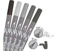 Online Stylos feutre calligraphie Parure Calli.Brush set de 5 double pointe 2 mm et pinceau Gris