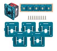 5 Supports de Batterie pour Batterie 18V Bosch/Makita Support Mural pour Batterie BL1860 BL1850 BL1840 BL1830 avec 10 vis, Pas de Batterie