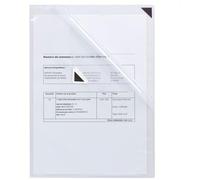 5 tarifold pochettes porte-documents autocollantes Kang easy clic transparentes
