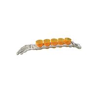 5 verres à shooter avec plateau bras 48 cm Halloween - Orange - Taille Unique