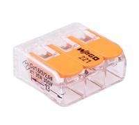 5 x 221-613 WAGO Bloc de Jonction Fixe 3 Voies Compact 6mm² 41A