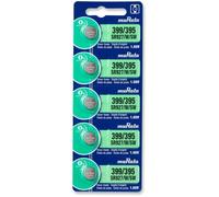 5 X 395-399 SR927-W - Sw AG7 SR57 Argent Oxyde 0% Mercure Batterie Montre [1 Bande of 5 Piles ][277]