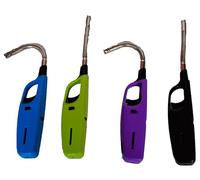 5 x Allumes Feu Gaz Rechargeable, Tige flexible, Pratique pour Cuisine et Cheminée, Écologique, Allume Feu Poêle à Bois Et Barbecue, Allume Feu Electrique pour Bougie, pour Intérieur et Extérieur 27cm