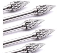 5 x d6527 K vollh Art Métal Fraise 6 x 15 mm Fraise Râpe Gravure pour Dremel Proxxon forme conique