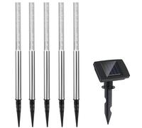 5 x Lampe solaire LED blanche Lumière jardin extérieur Éclairage batôn lumineux