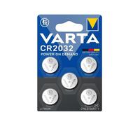 5 x piles bouton Varta CR2032 batteries lithium 3V alimentation à la demande ...
