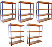 5 x S-Rax étagères de stockage 150cm x 50 cm