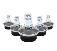 5 x STAND FZ | 11 mm | Patins en feutre | Sols durs - Patins de chaise Argent