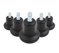 5 x STAND Nr. 10 | 10 mm | tous les sols - Patins de chaise Noir