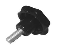 5 x vis à poignée étoile M5 x 20mm DIN6336 A noir Ø25