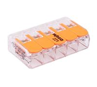 5 x WAGO 221-615 Bloc de Jonction Compact 5 Voies 6mm² 41A