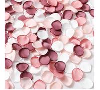 50/100/200/500/1000 pièces Pétales de rose en soie rose pour mariage, pétales rose pêche en vrac pour décoration d'anniversaire, décorations romantiques pour fête, décoration de table ou gâteau de mar