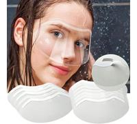 50/100 pièces Masque facial jetable/Lunettes/Microneedling/Maquillage permanent/Douche/Spray/Soin des cils/Extension de cils/Art des ongles/Bouclier de protection des cils, Masque facial transparent,
