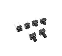 50/100Pcs Button Switches 2 Pin 6x6x5mm 6mm 7mm 8mm 9mm Touch Push Button Switches Momentary Tact Touch Switches NWPNLXEA(100Pcs,6x6x8mm)
