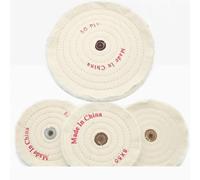 50-300mm blanc coton peluche tissu polissage roue or argent bijoux miroir polissage roue 50 couches (Color : Inner hole 16mm, Size : 10 inch 250mm)