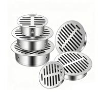 50/75/110mm Grille de Drain Douche, Siphon Douche Grille de Goutte, Siphon de Sol Rond en Acier Inoxydable, Grilles Gouttière Anti Feuilles, for Cour Toit Salle de Bain(1.6in(40mm))